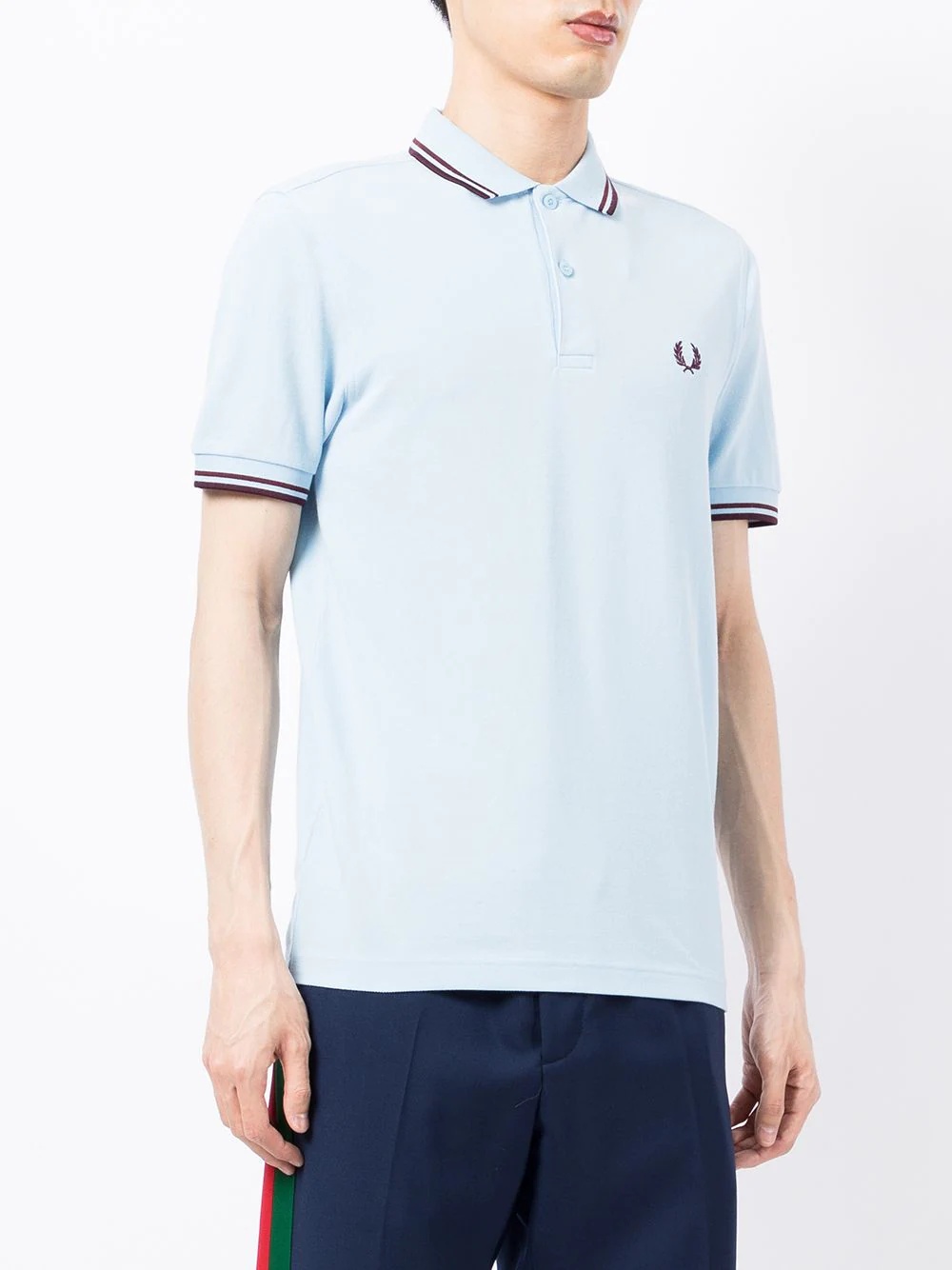 embroidered logo polo shirt - 3