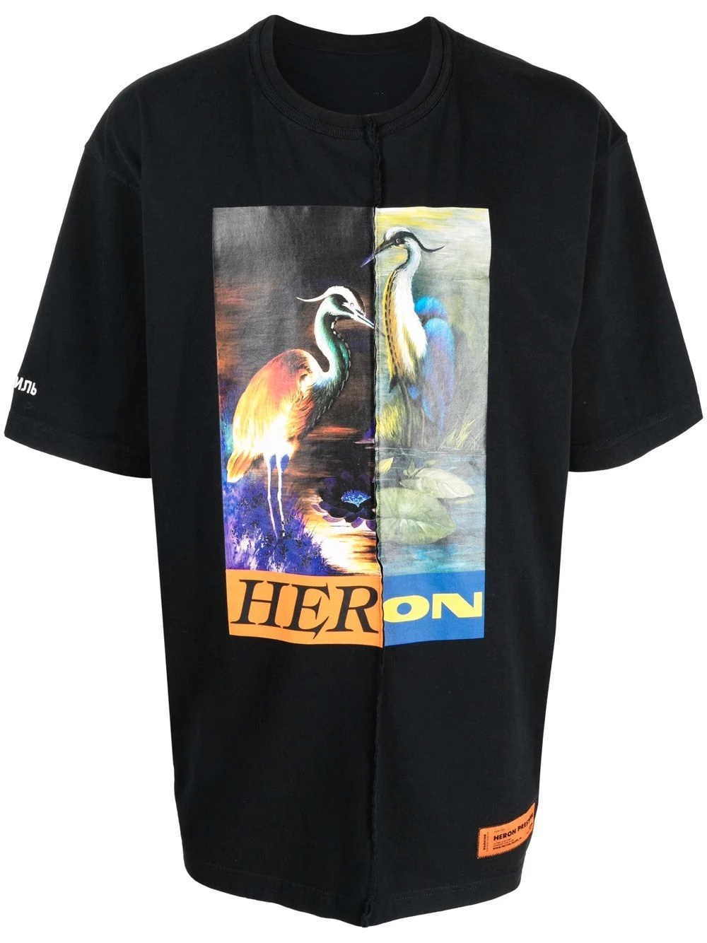 Split Light Herons T-shirt - 1