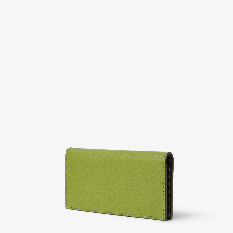 Selleria Wallet Green and black Selleria wallet with 141 hand-sewn stitches 3