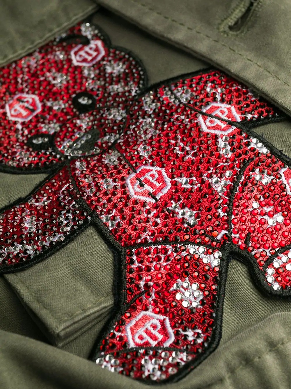 embellished teddy bear parka - 6