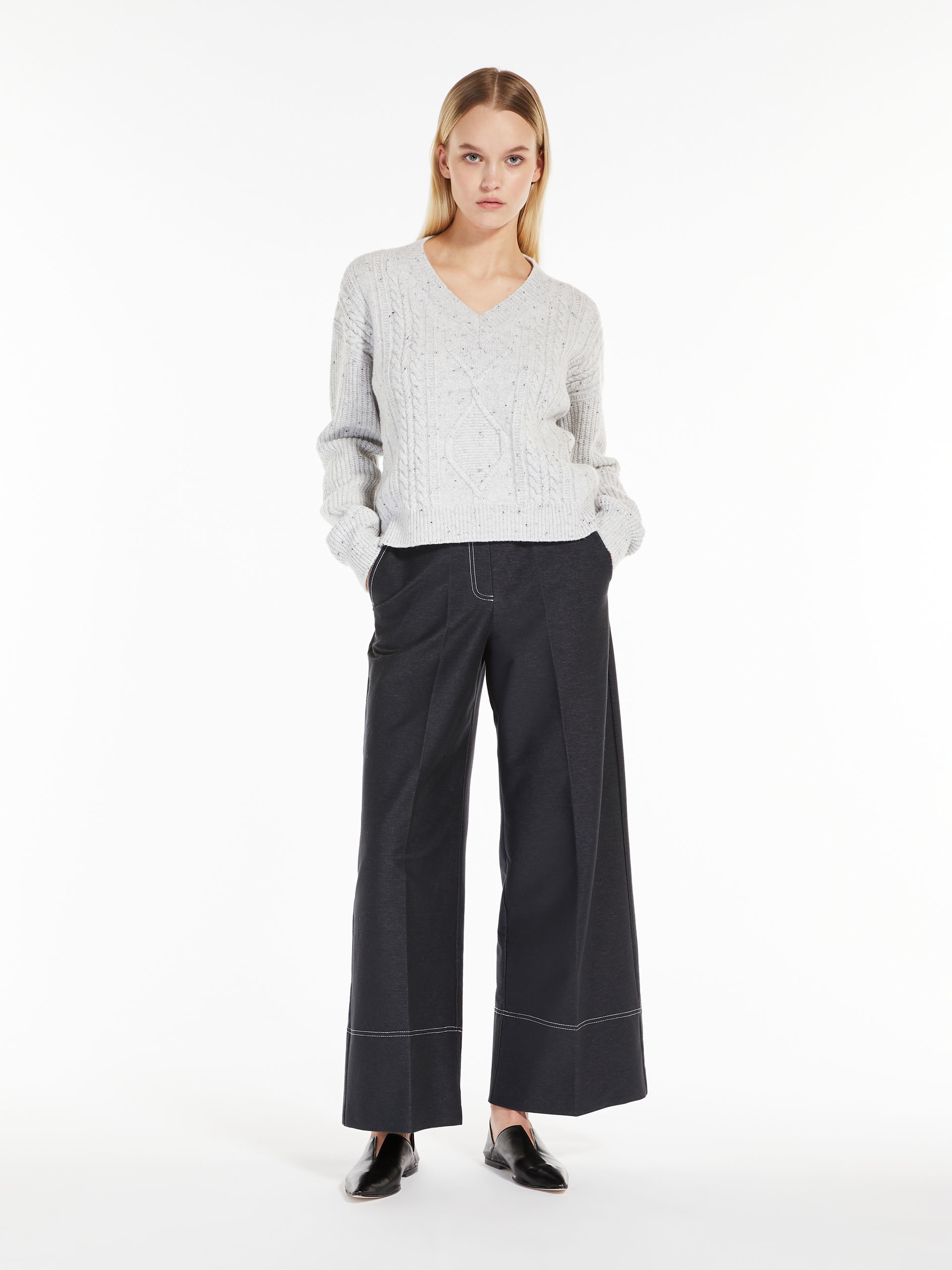 CARMELA Cropped wool knit jumper - 2