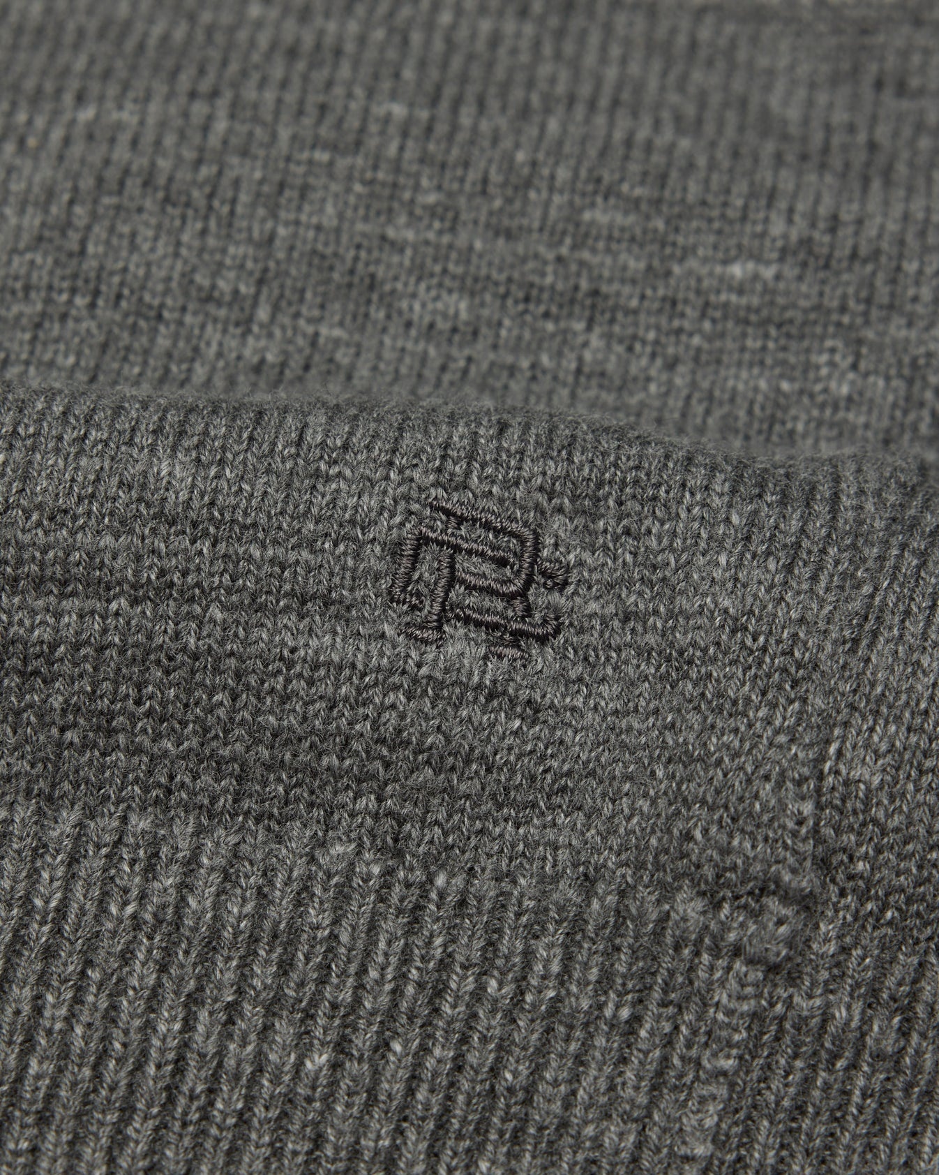 Cotton Slub Laurel Crewneck Heather Carbon - 4