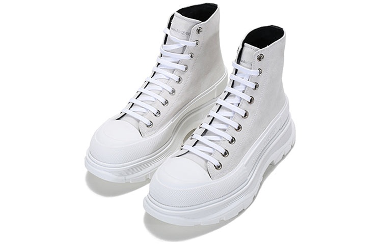 Alexander McQueen Tread Slick Boots 'White' 627206WHBGU9089 - 3