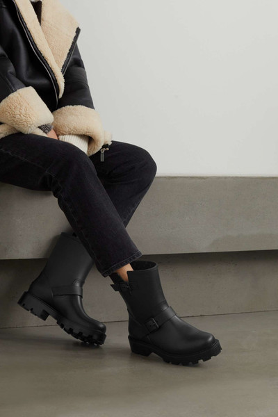 JIMMY CHOO Yael buckled rubber ankle boots outlook