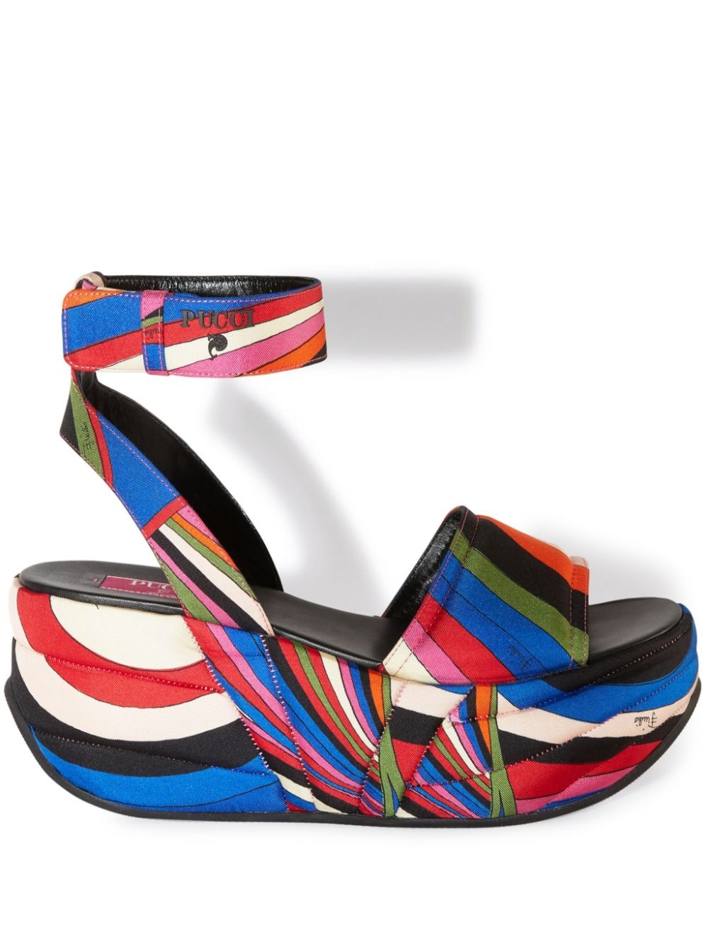 Pucciami Iride-print platform sandals - 1