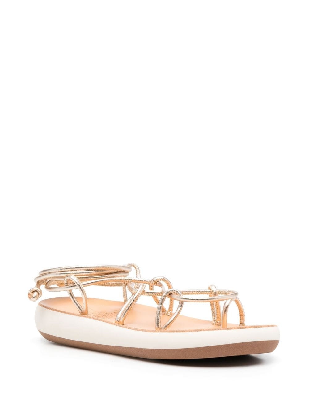 lace-up minimal sandals - 2