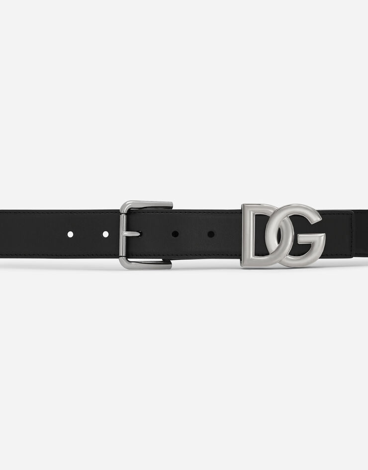 Calfskin belt with DG logo - 3