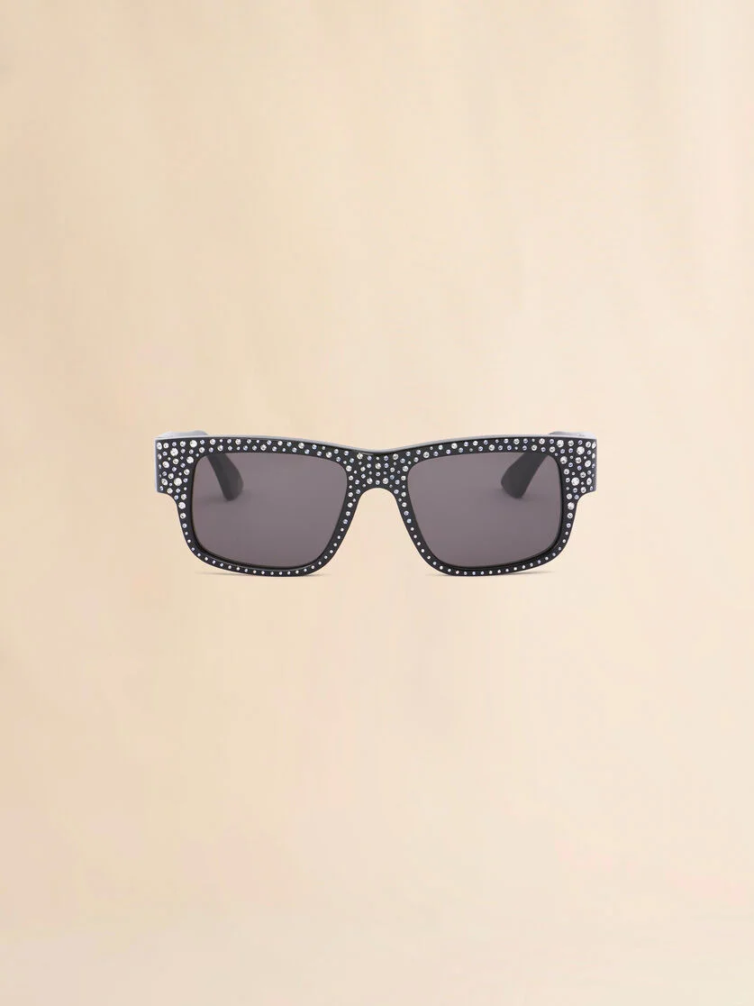 BLACK SWAROVSKI GUKIJA SUNGLASSES - 1