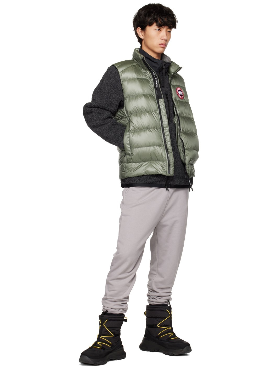 Green Crofton Down Vest - 4