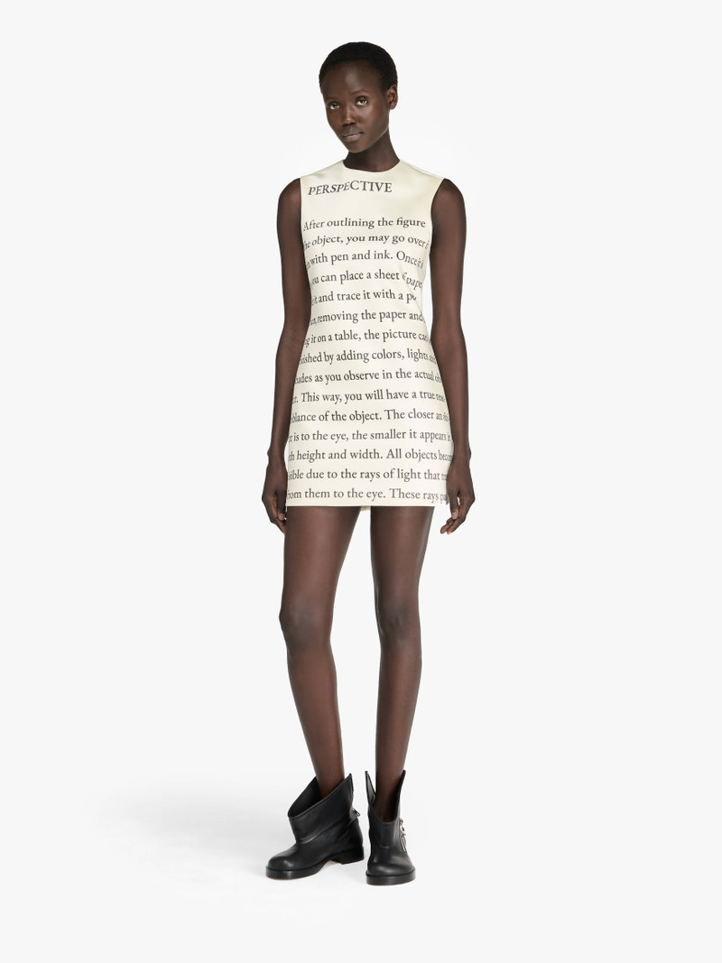 JW Anderson TEXT' PRINT MINI SHIFT DRESS outlook