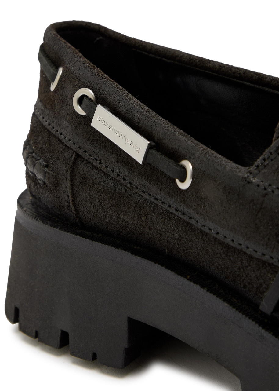 Alexander Wang Carson 50 Waxed Suede Boat Shoes - 4