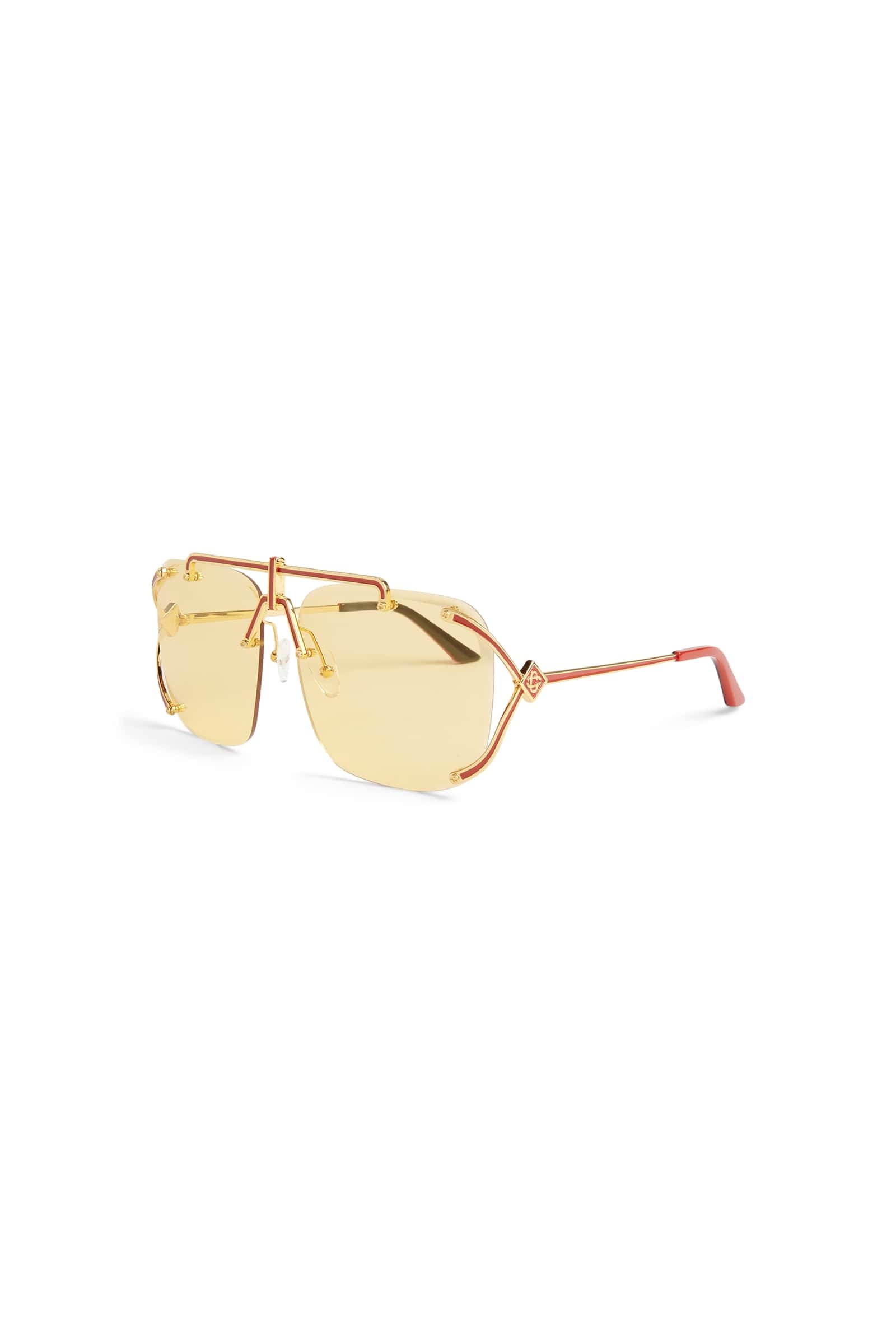 Gold & Red The Pilot Sunglasses - 1