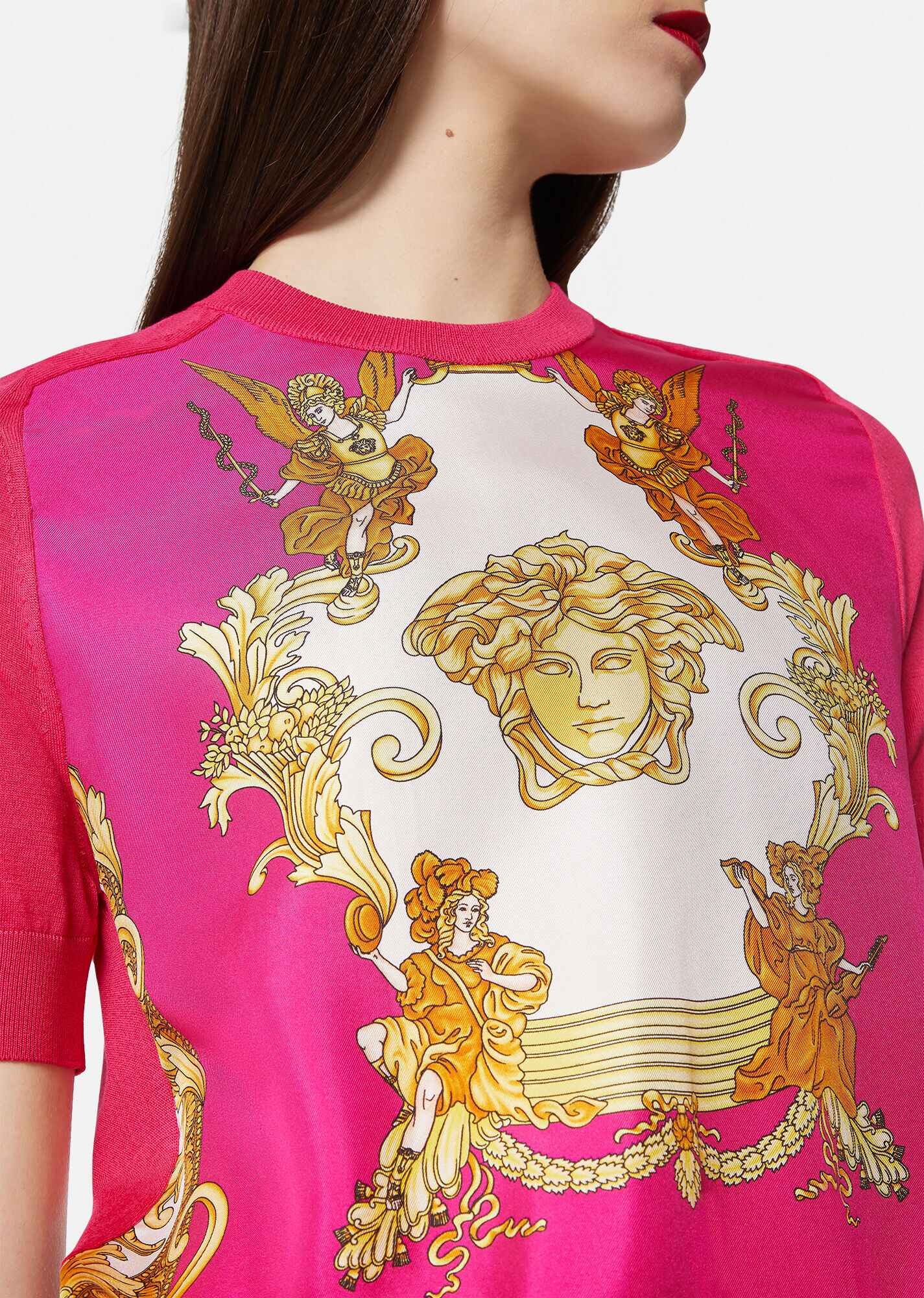 Medusa Renaissance Print Insert Sweater - 5