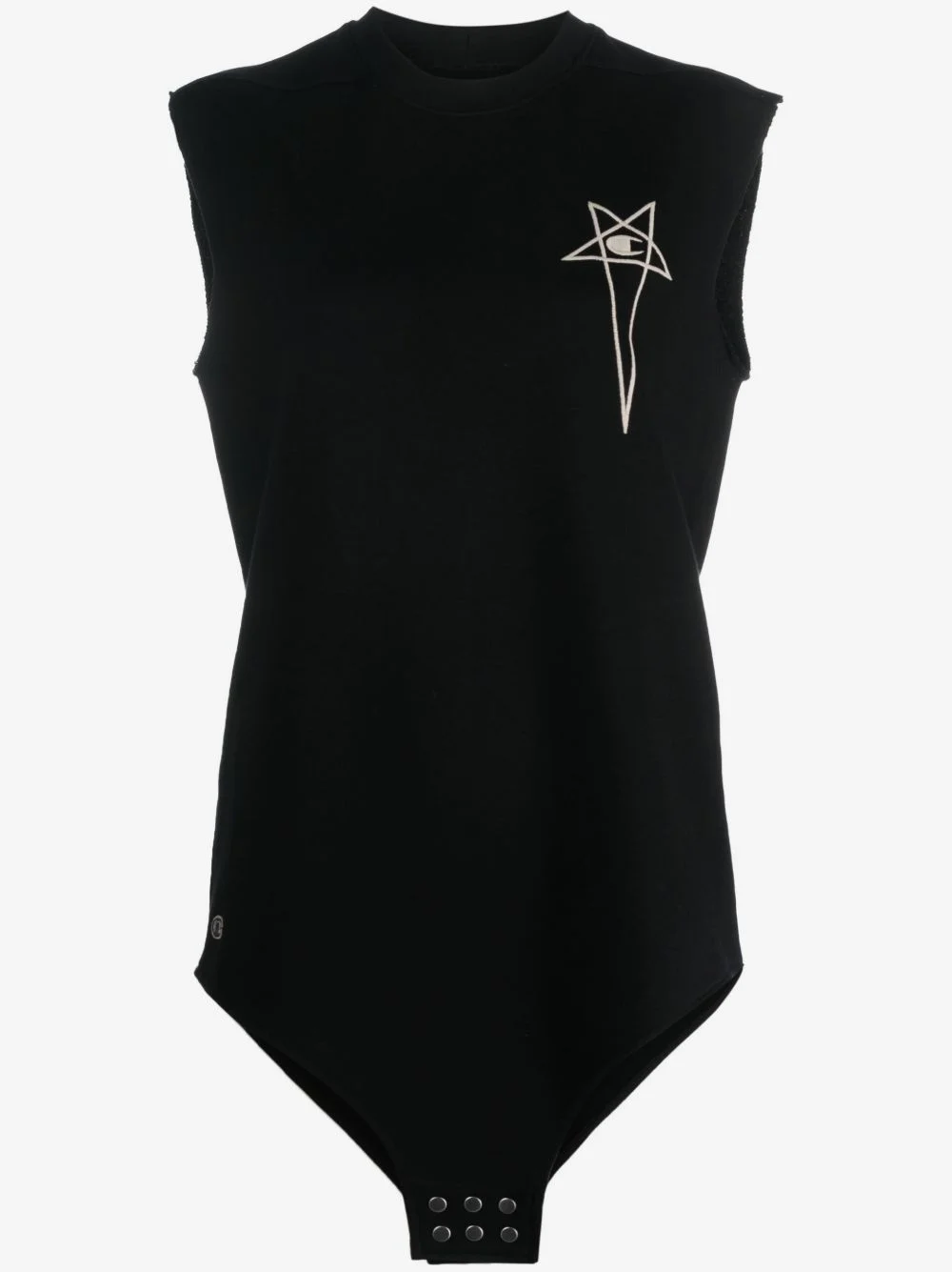 logo-embroidered cotton tank top - 1