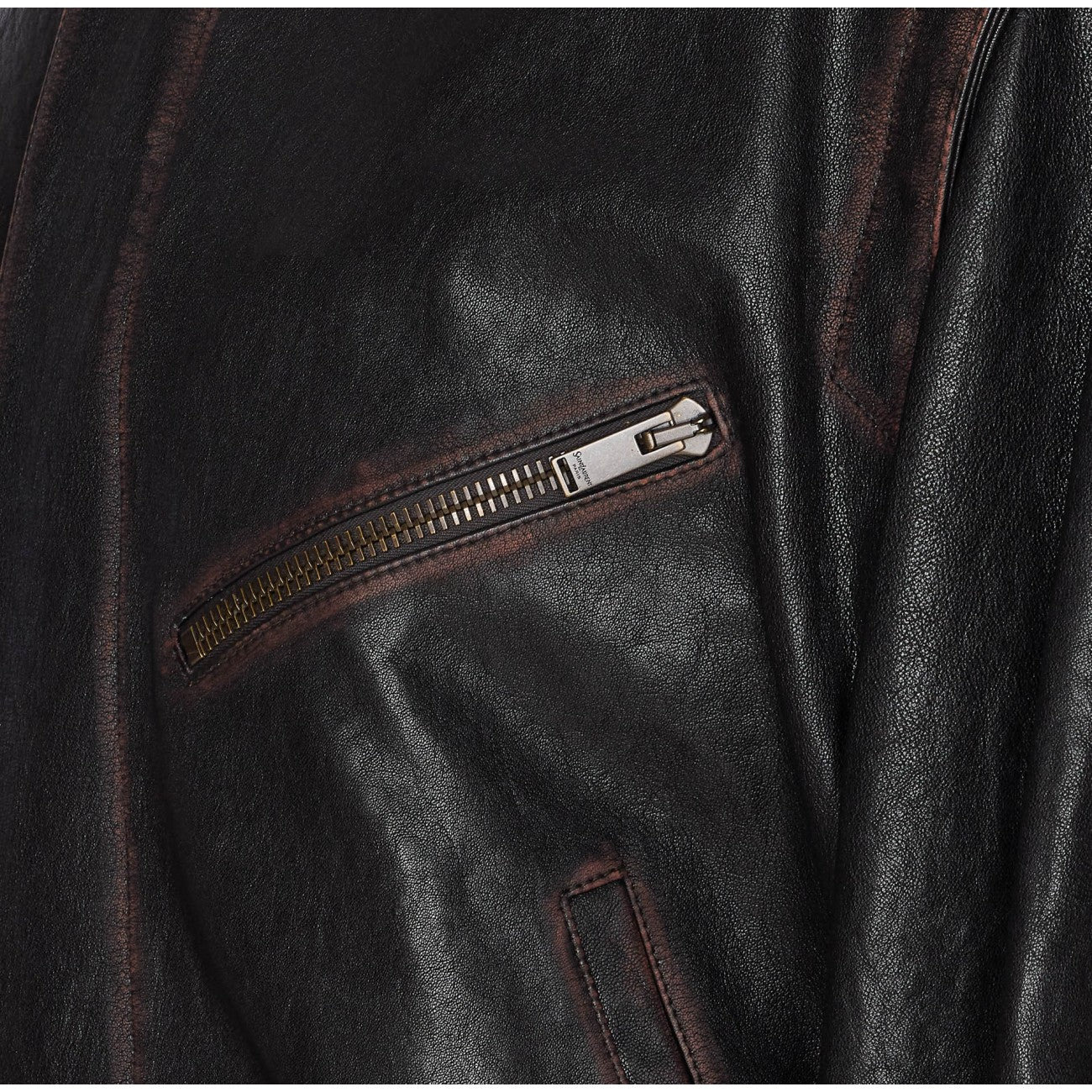 Saint Laurent Men Leather Jacket - 3
