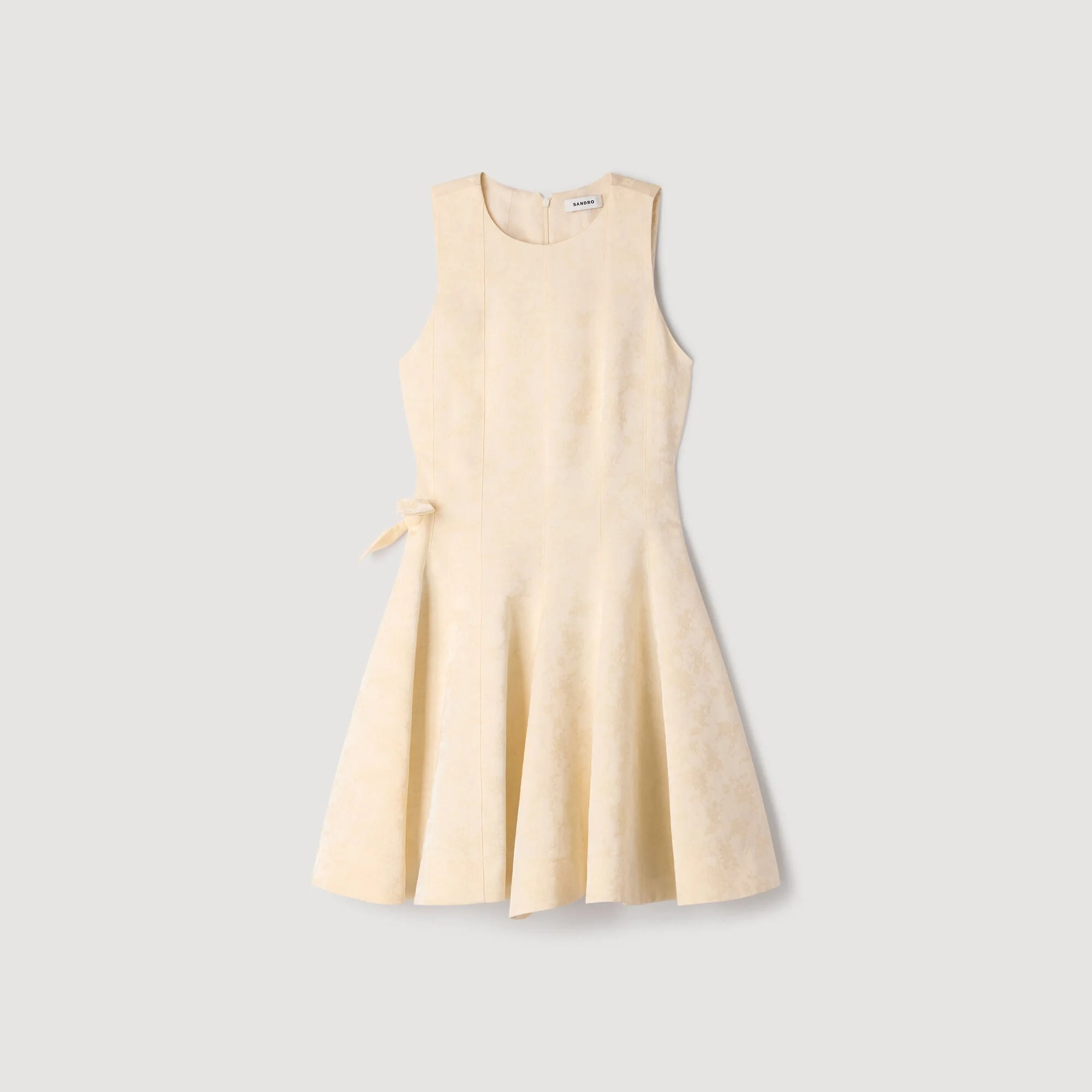 MINI FLORAL JACQUARD DRESS - 1
