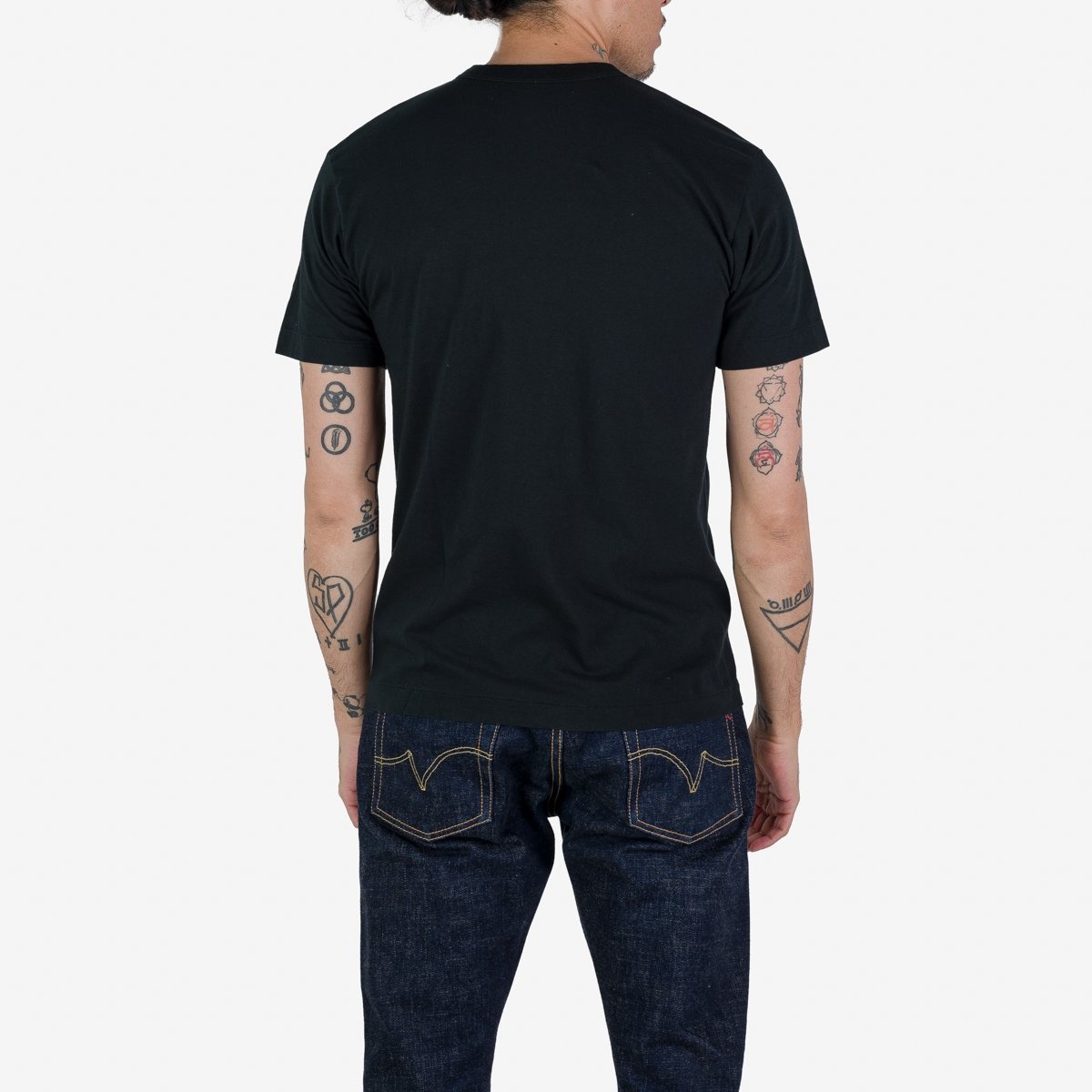 UTIL-ITO UTILITEES - 5.5oz Loopwheel Crew Neck T-Shirt - Black "Itokuzu" - 3