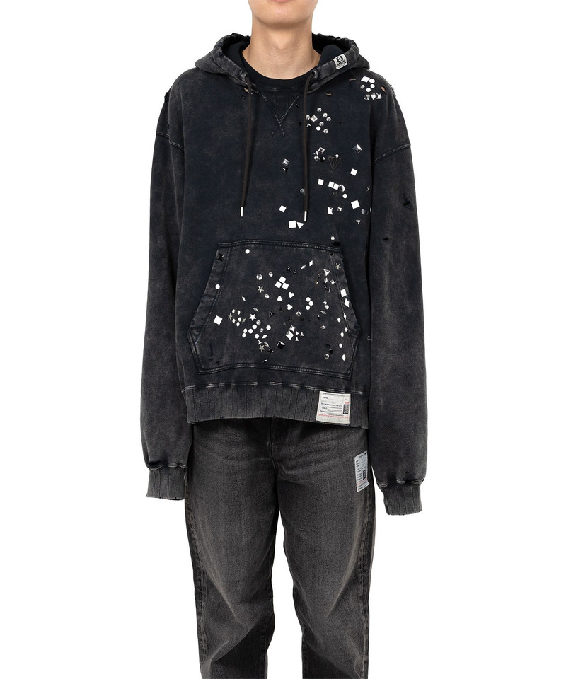Maison MIHARAYASUHIRO Embellished Bleached Hoodie outlook