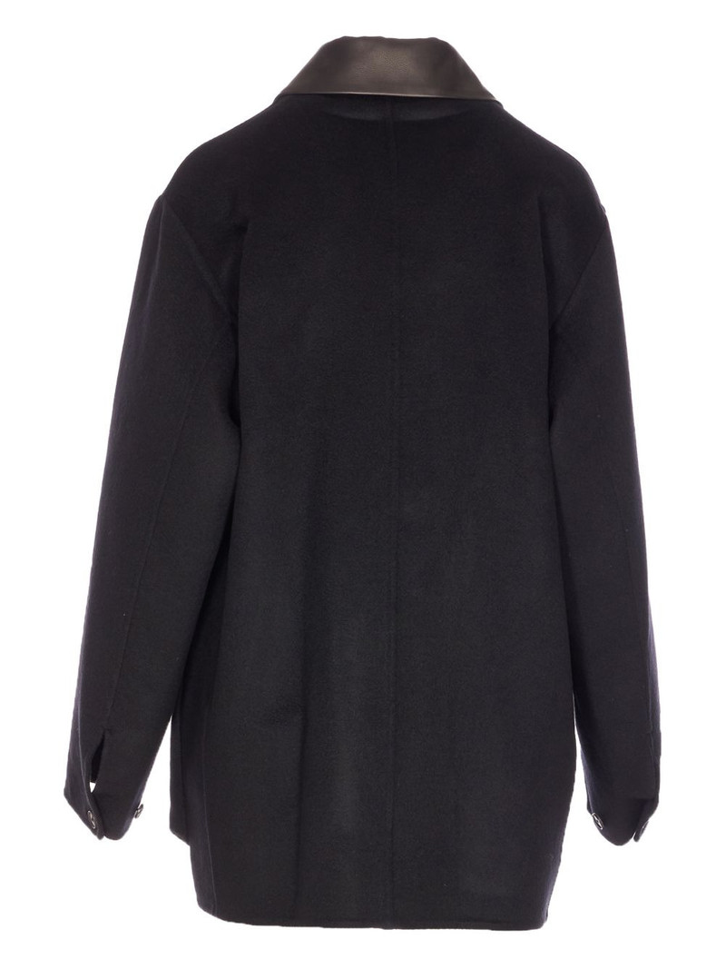 AURALEE point-collar coat outlook