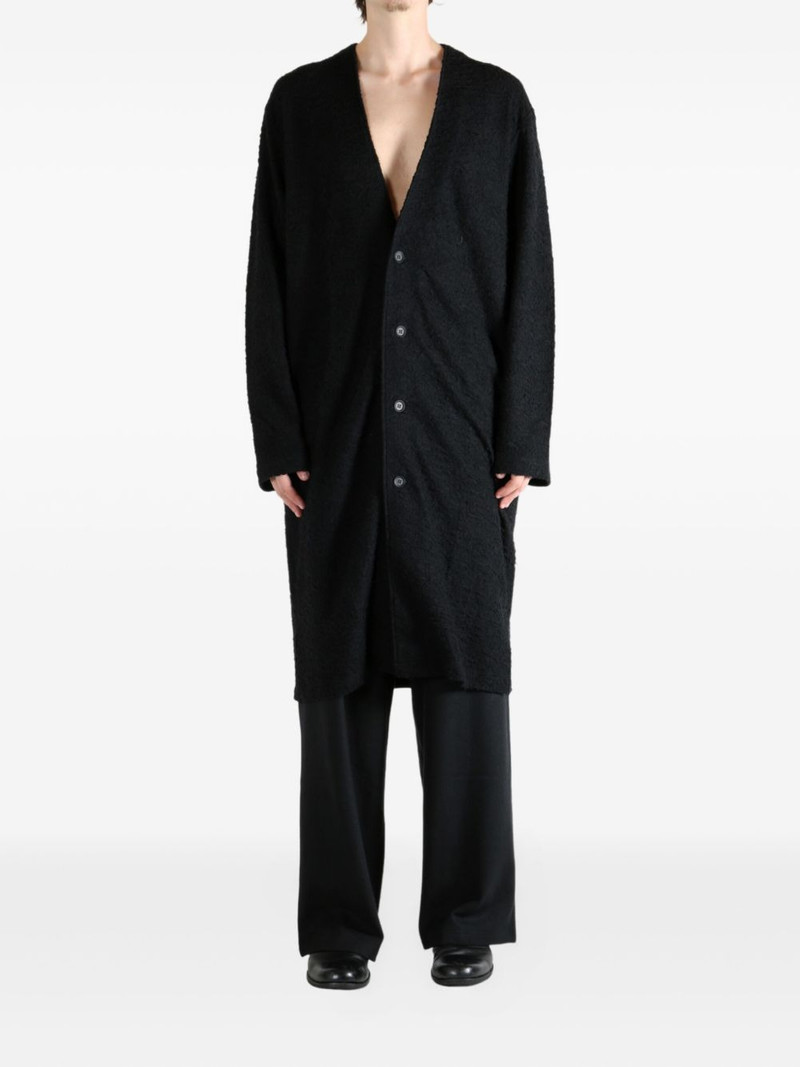 Yohji Yamamoto V-neck wool cardigan outlook