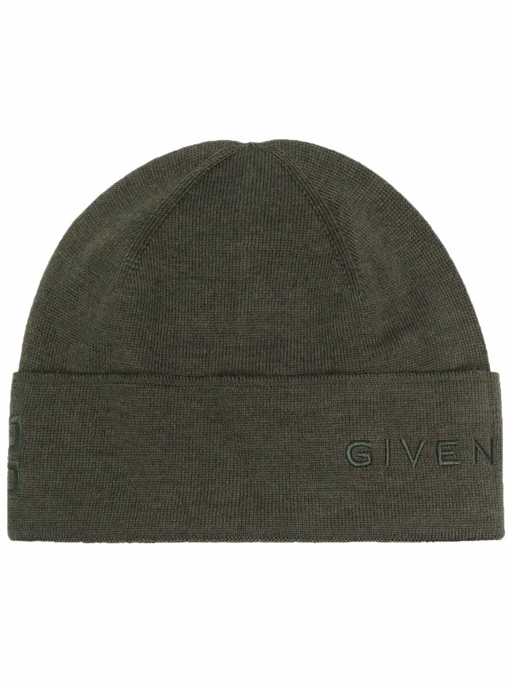 logo-embroidered beanie - 1