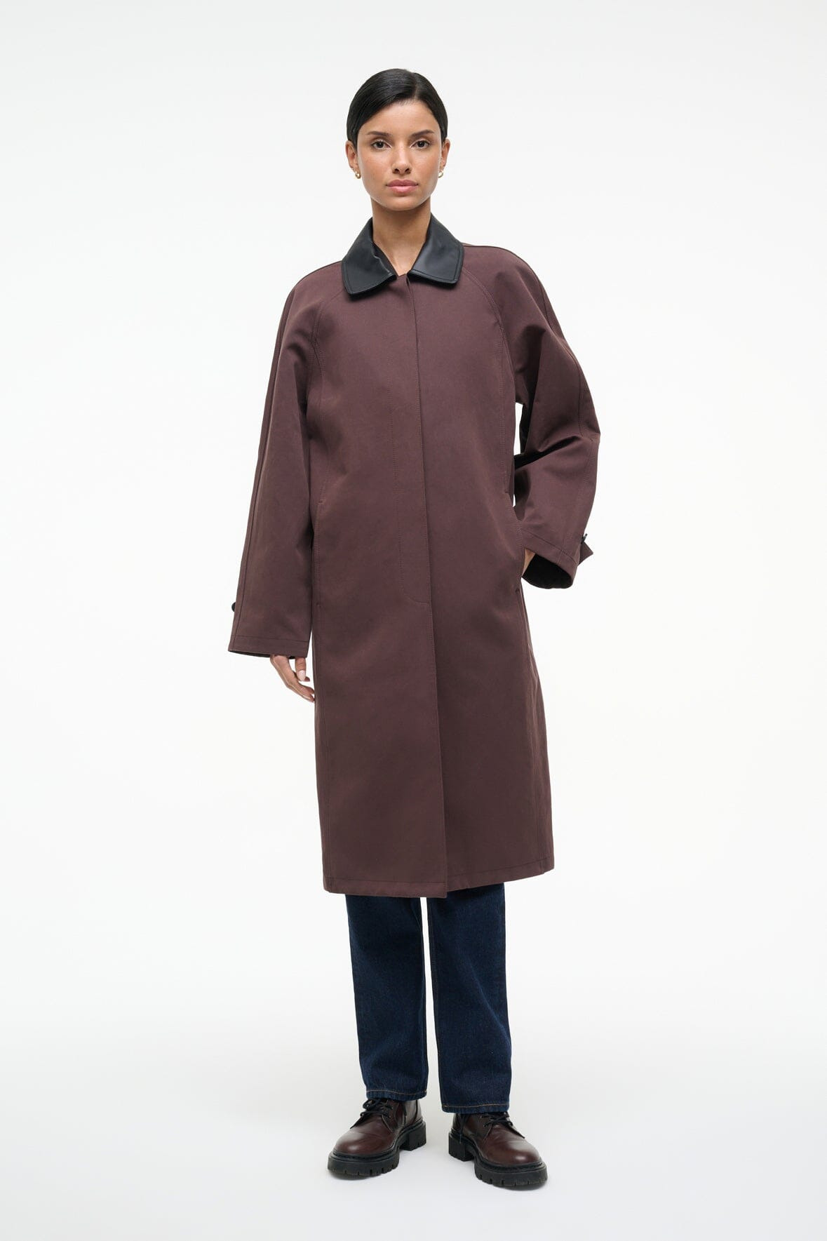 STAUD JONAH LONG JACKET EARTH - 2