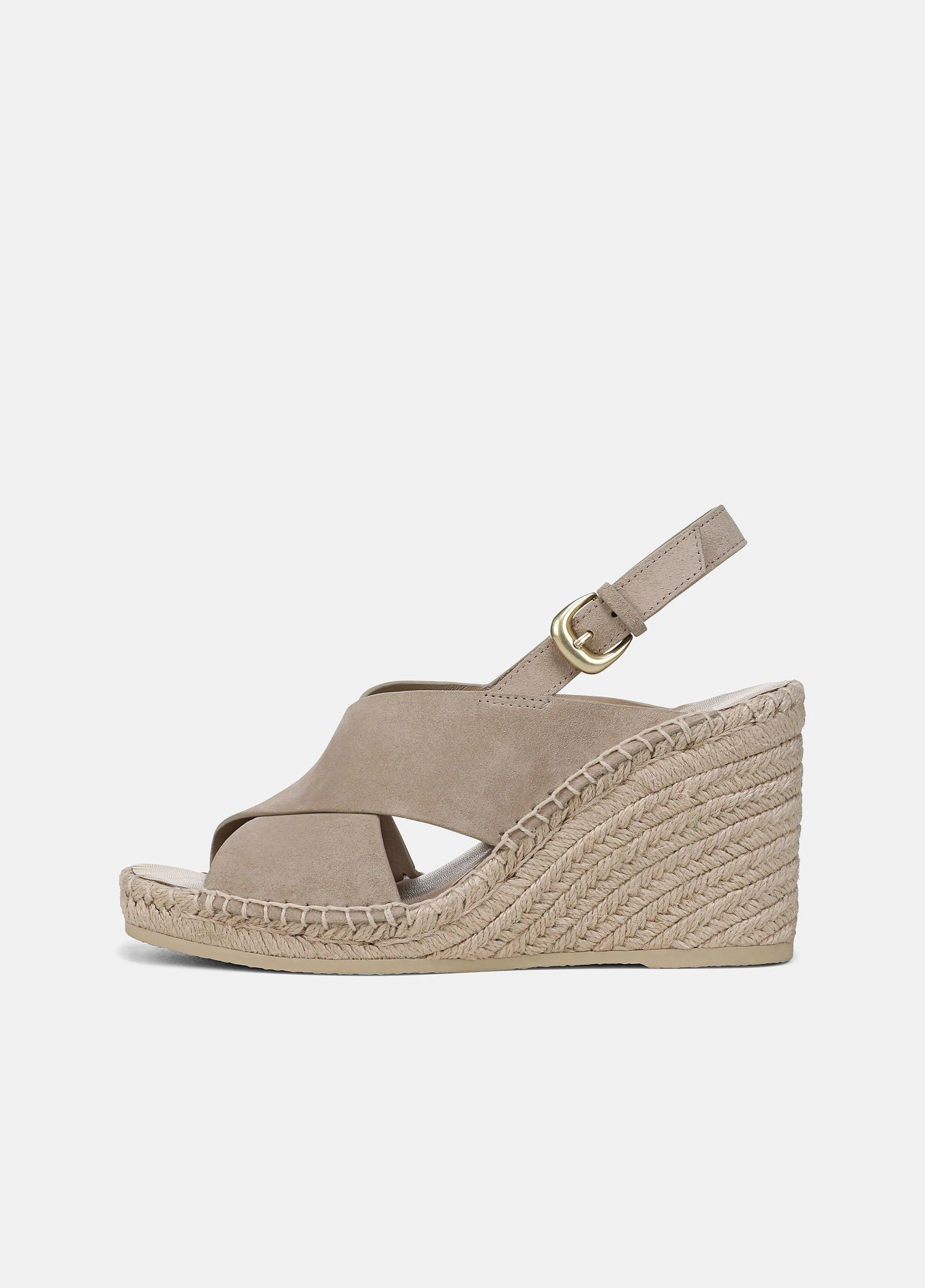 Georgia Suede Espadrille Wedge Sandals - 1