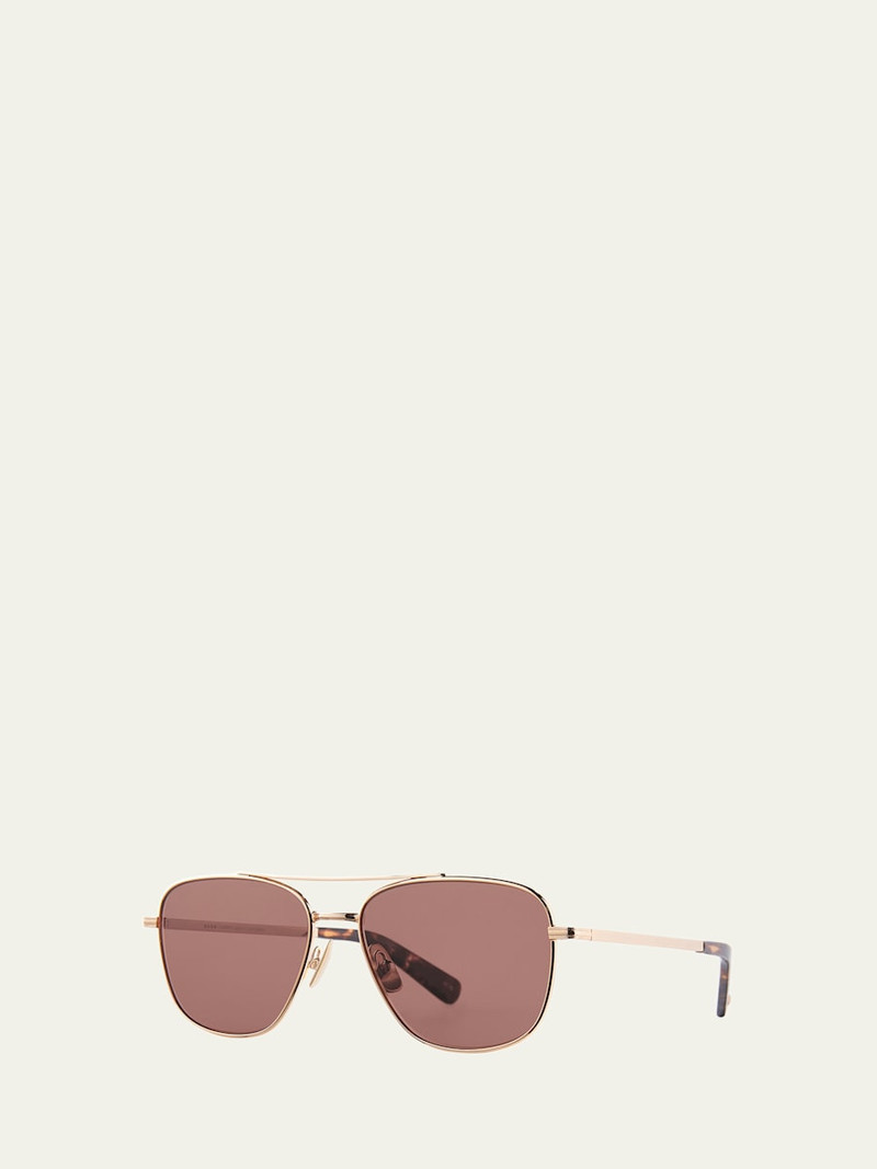Garrett Leight Men's El Capitan Aviator Sunglasses outlook