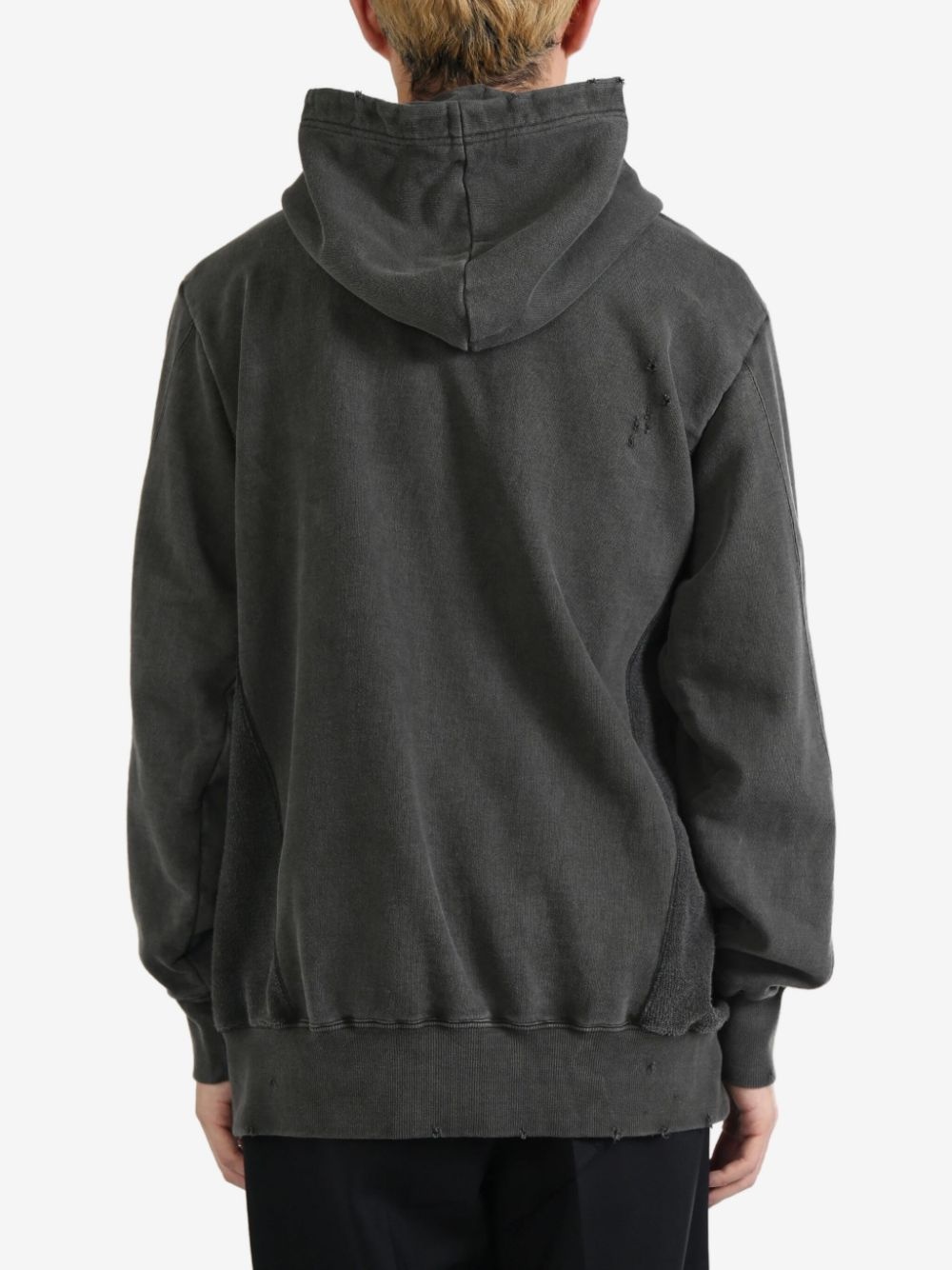 distressed-effect hoodie - 3