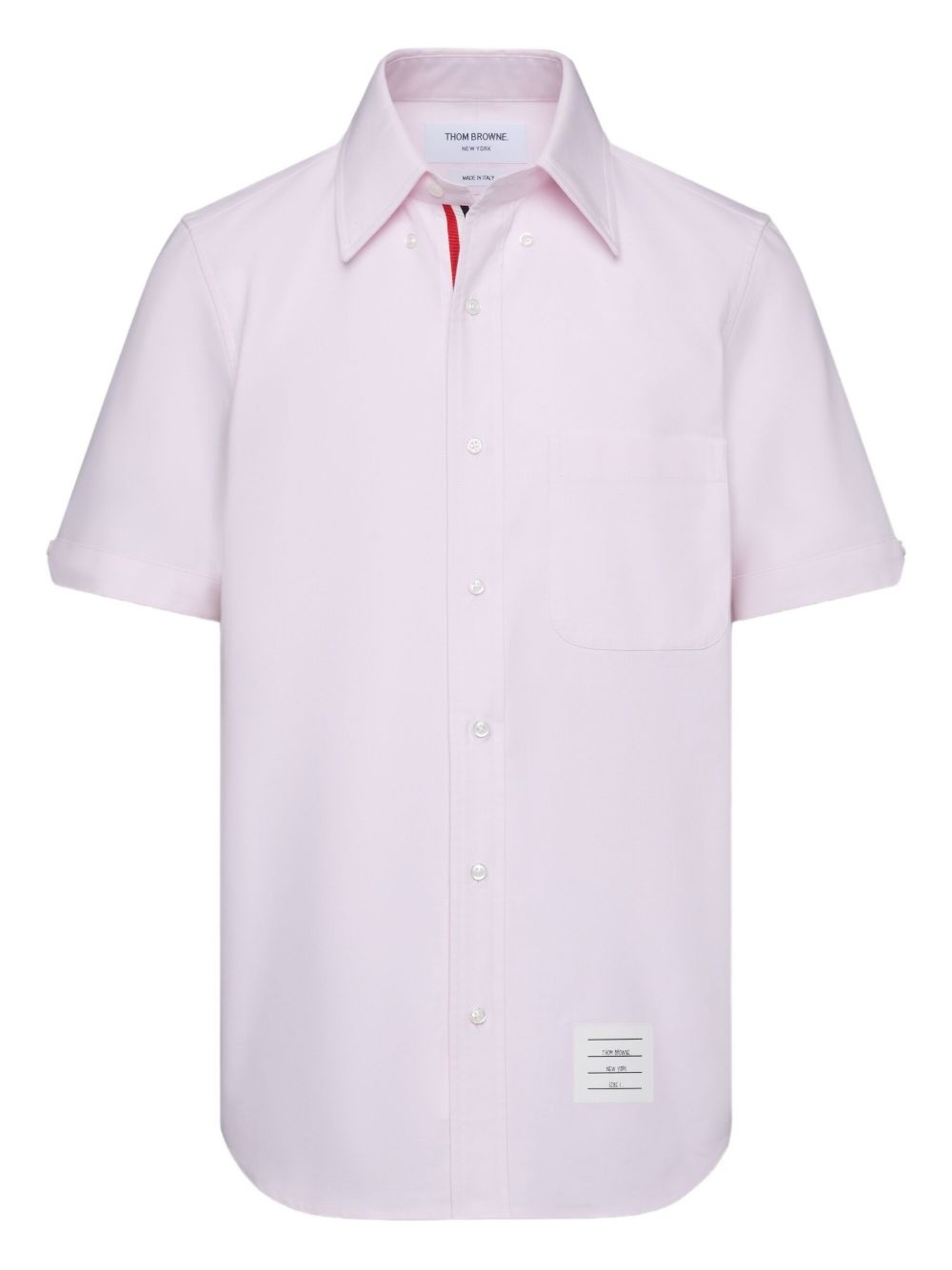 patch-pocket short-sleeve shirt - 1