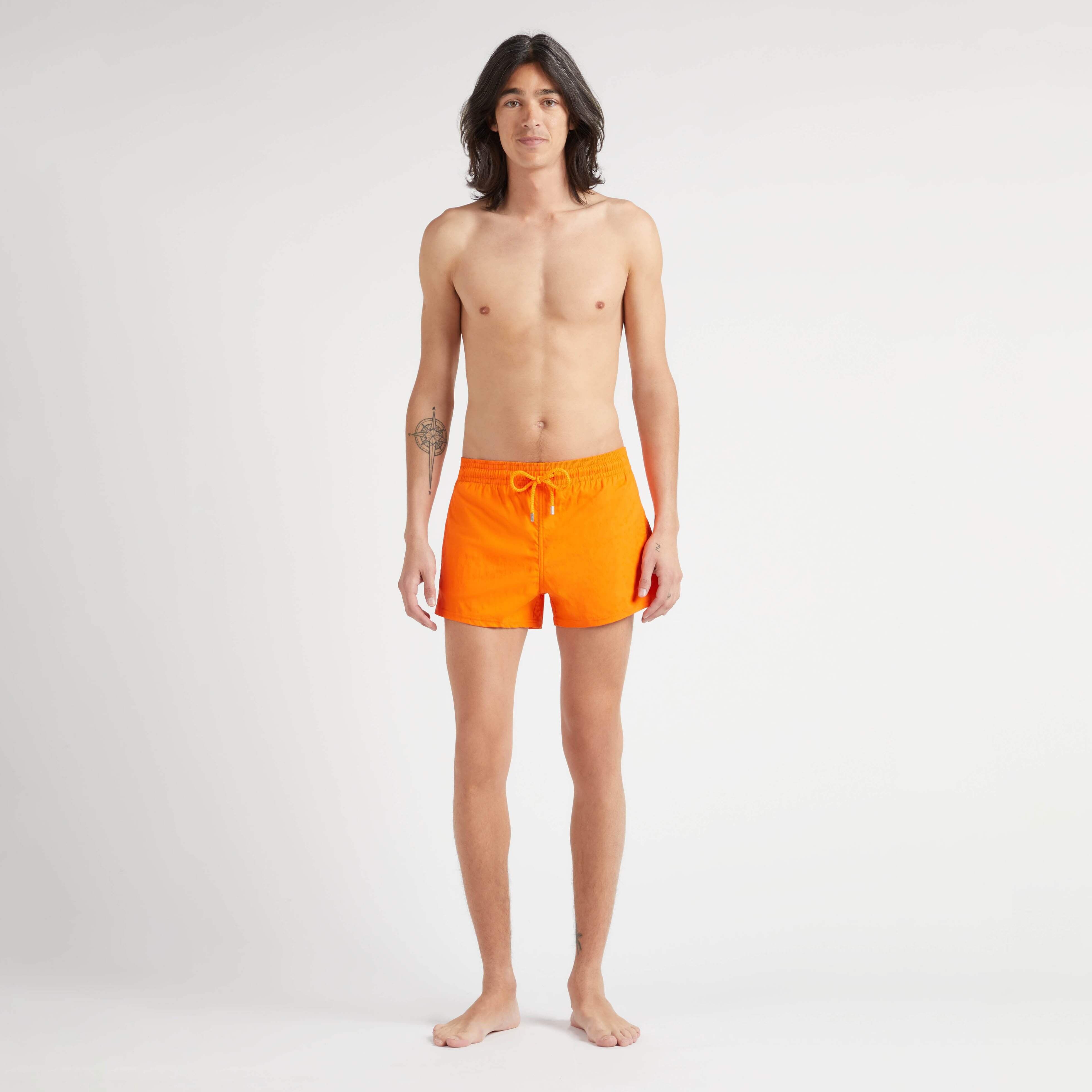 Men Short Swim Trunks Jacquard Turtles - 3