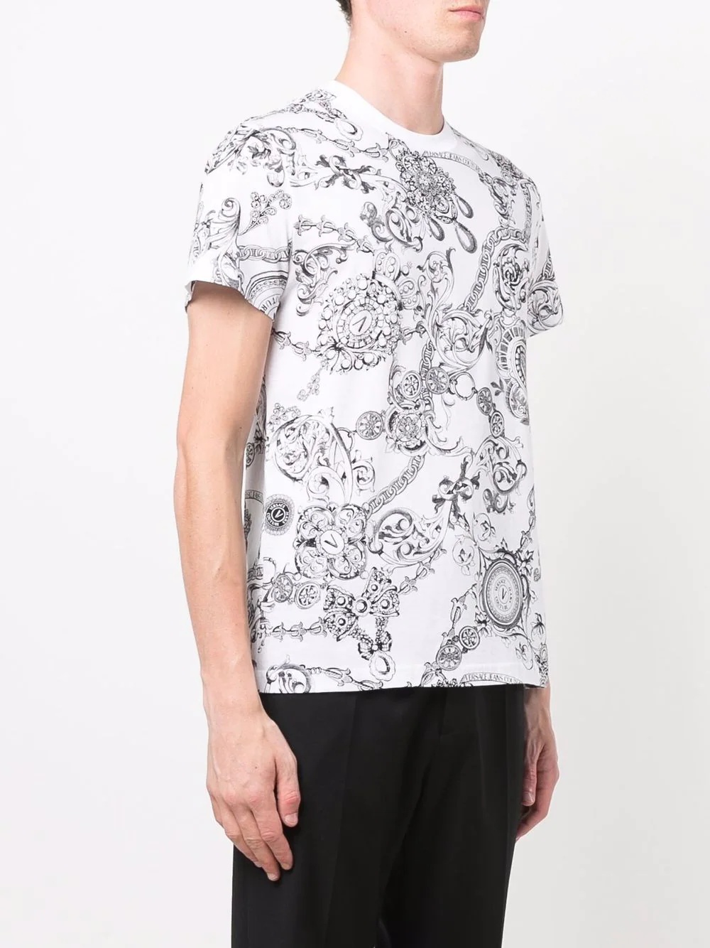 baroque-print short-sleeved T-shirt - 3