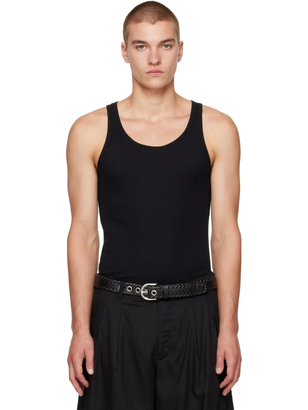 Black Split Shorts - 1