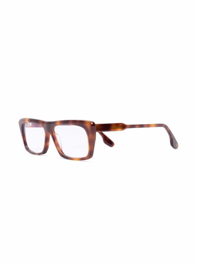 Victoria Beckham angular rectangular-framed glasses outlook