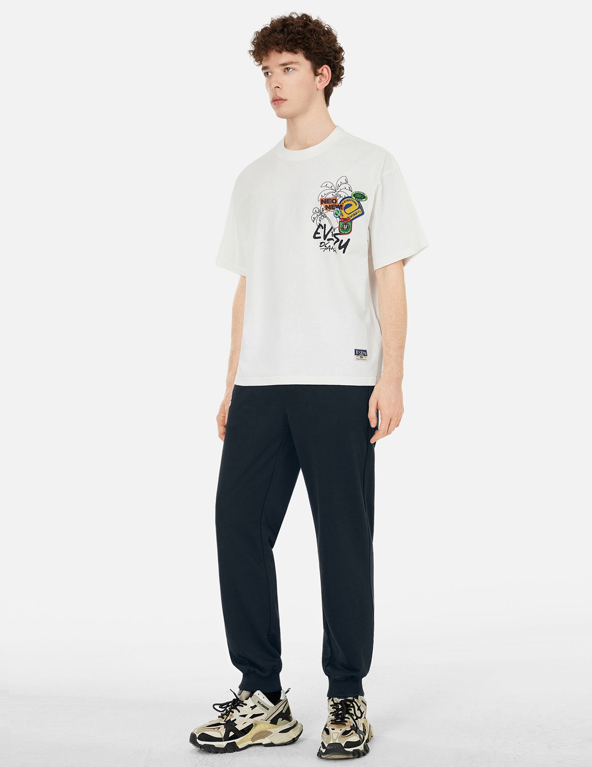 Poster Daicock Print Fashion Fit Sweatpants - 3