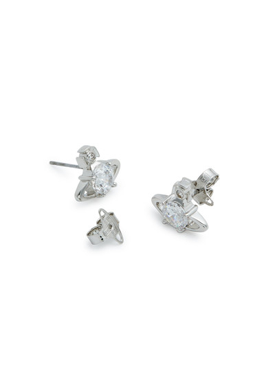Vivienne Westwood Reina crystal-embellished orb stud earrings outlook