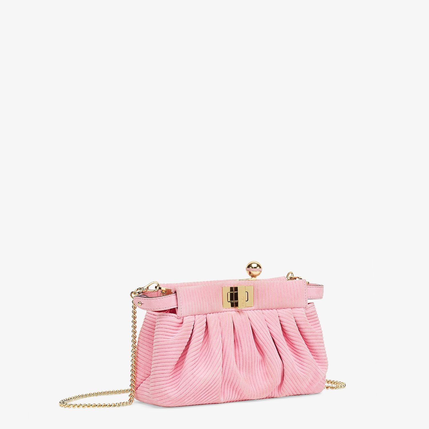 Small pink chamois bag - 3