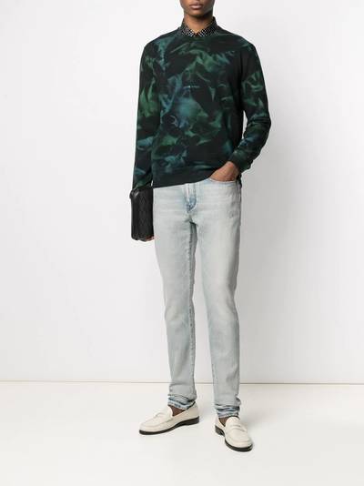 SAINT LAURENT faded-effect straight jeans outlook