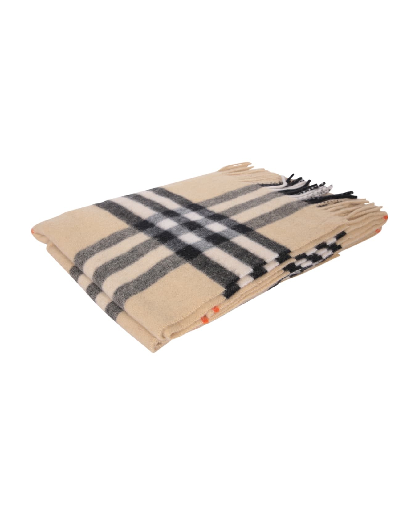 Cashmere Check Scarf - 1