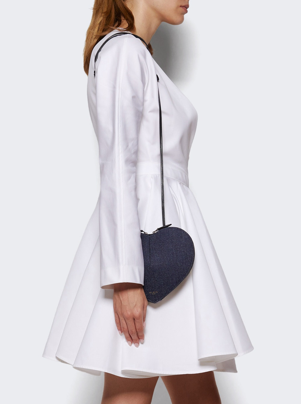 Le Coeur Denim And Leather Bag Blue - 2