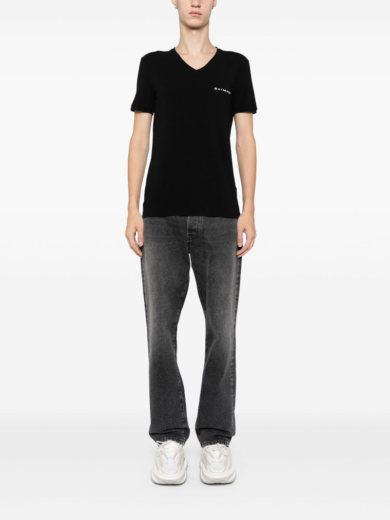 Balmain embroidered logo T-shirt outlook