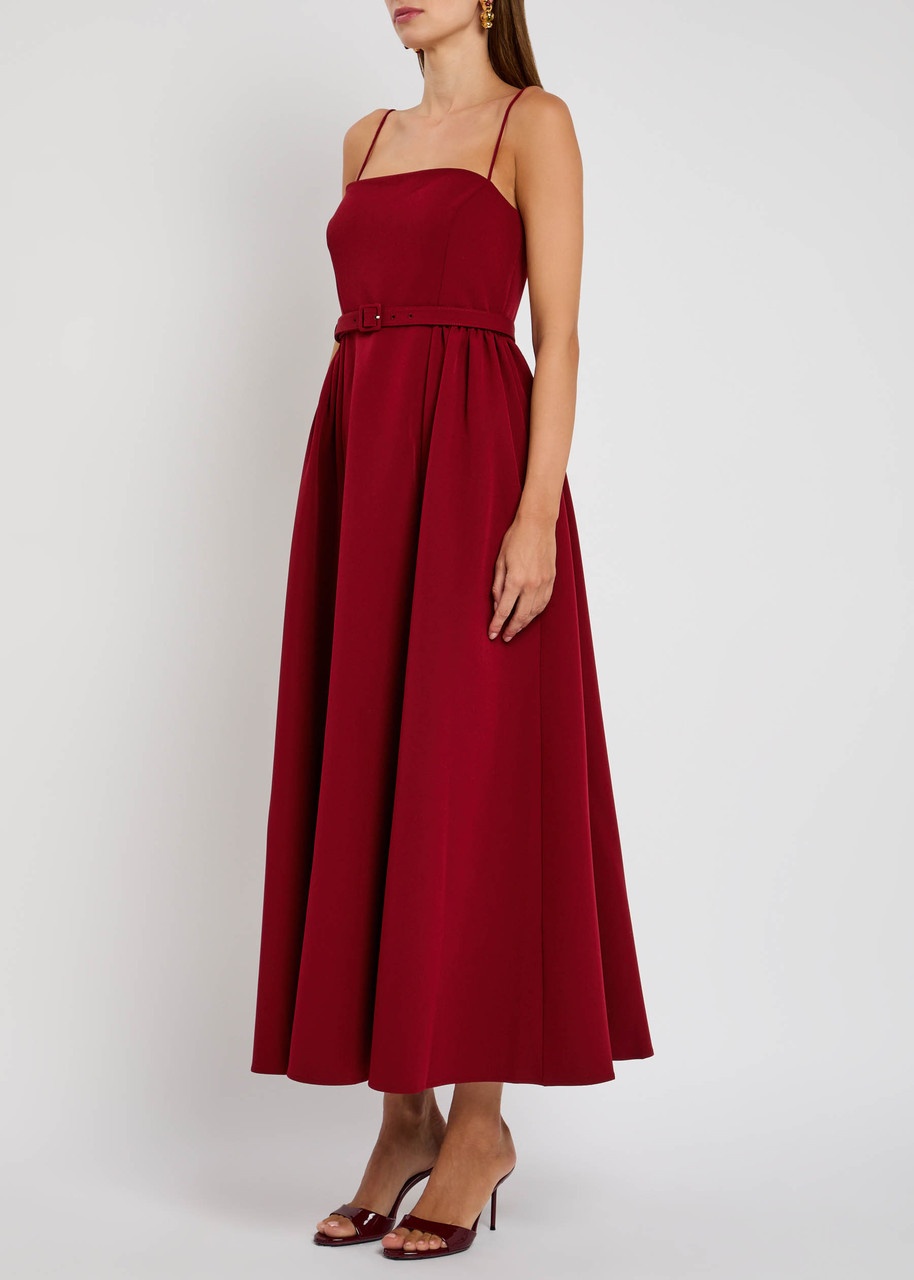 Roland Mouret Belted Stretch-crepe Maxi Dress - 2