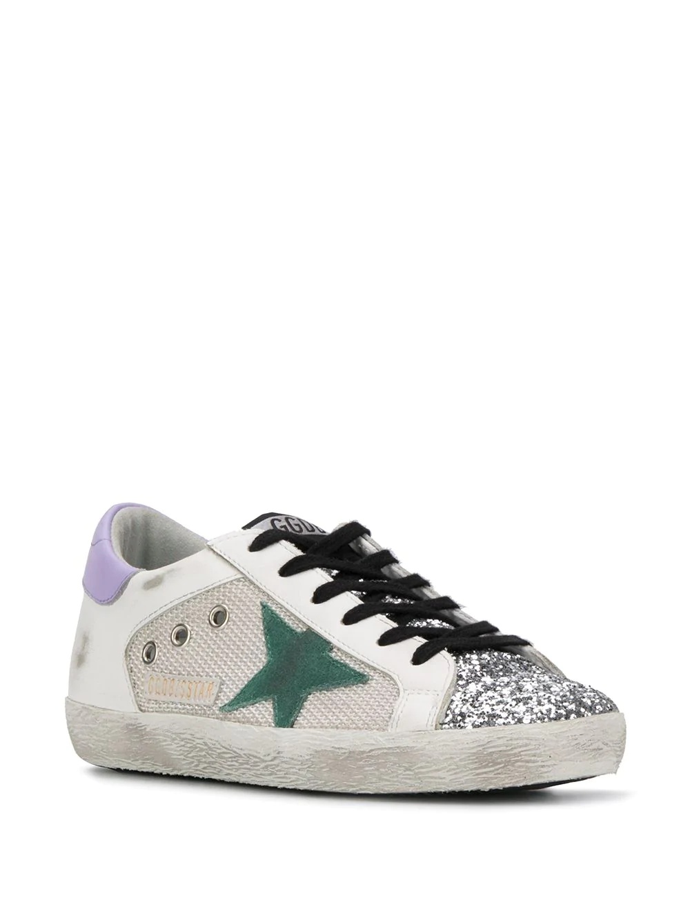 Superstar low-top glitter trainers - 2