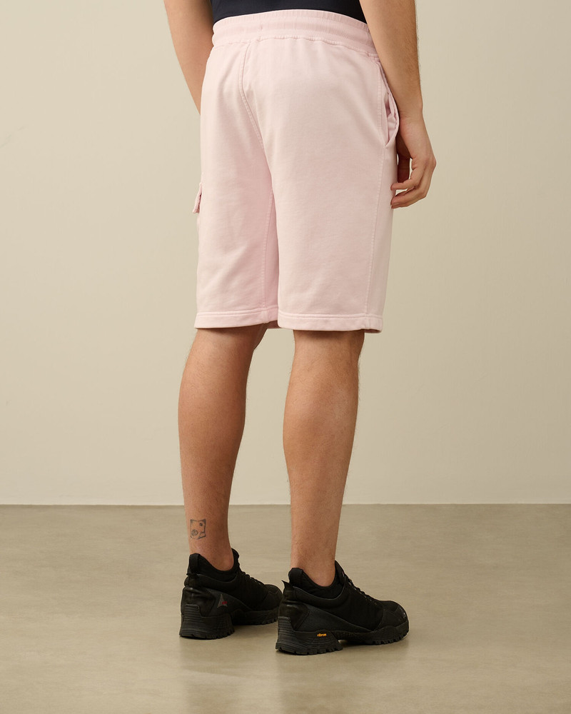 Cotton Diagonal Fleece Cargo Shorts 3