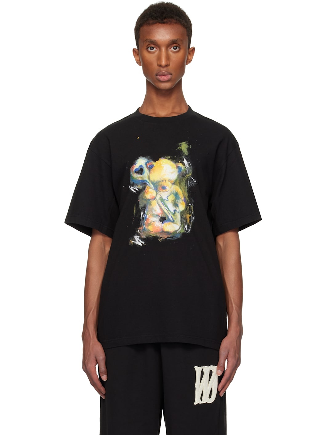 Black Teddy Bear T-shirt - 1