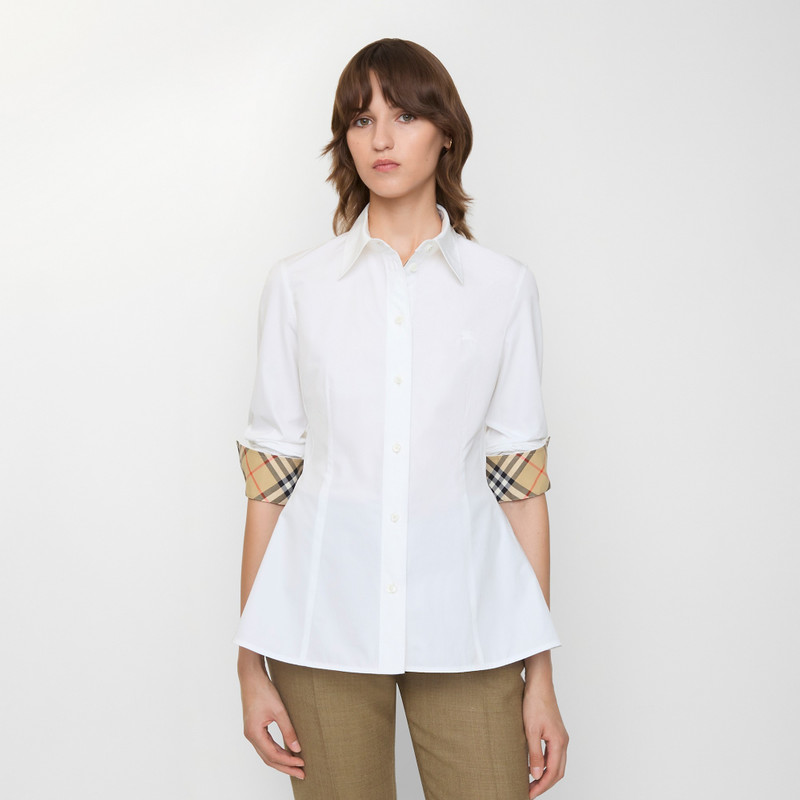 Burberry Slim Fit Cotton Poplin Shirt outlook