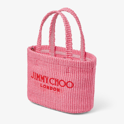 JIMMY CHOO Beach Tote E/W Mini
Candy Pink Raffia Embroidered Mini Tote Bag outlook