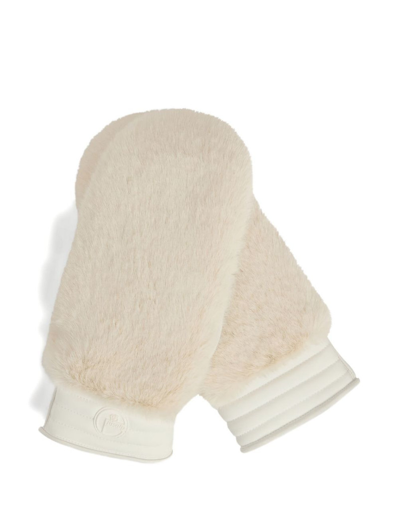 faux-fur ski gloves 1