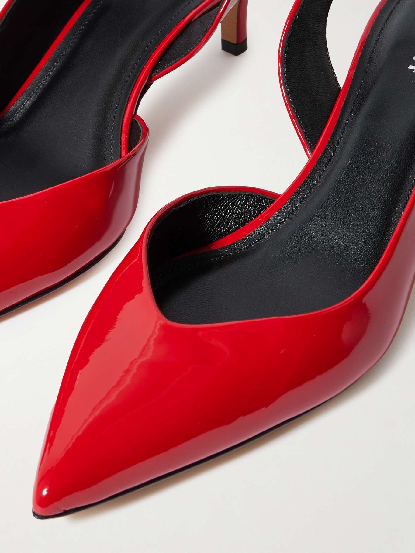 Padim patent-leather slingback pumps - 4