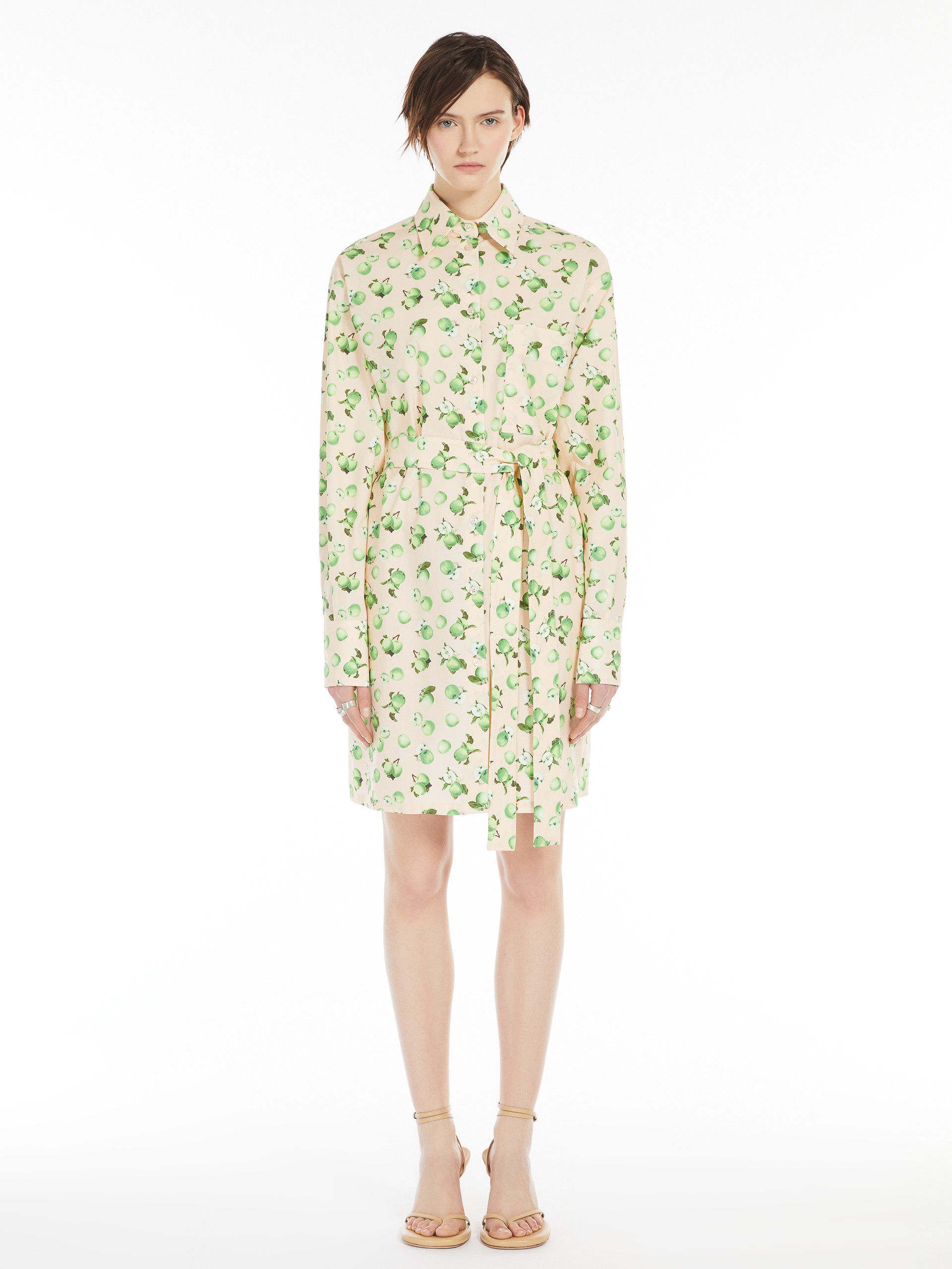 BOERO Printed poplin shirt dress - 3